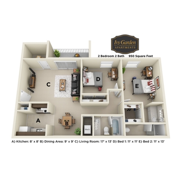 2 Bedroom North